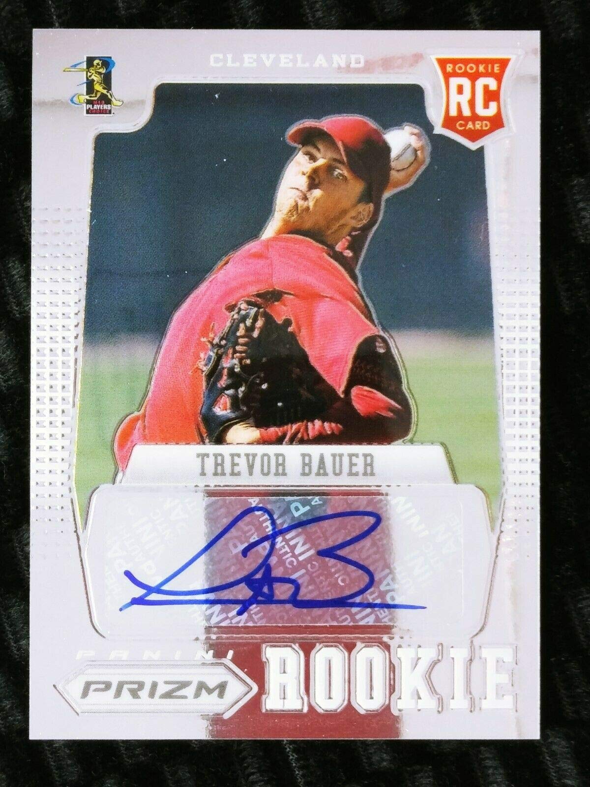 TREVOR BAUER 2012 Prizm Rookie RC Autographed AUTO #RTB - Dodgers